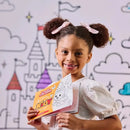 Tênis Astral Kidy Goods Branco Rosa + Livro Colorir Kidy Goods