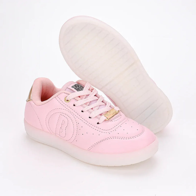 Tênis Infantil Kidy Hype Led Belinha Nude