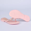 Sandália Rasteira Infantil Kidy Flat Ibiza Nude com Tereré - Confortável e Estilosa