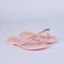 Sandália Rasteira Infantil Kidy Flat Ibiza Nude com Tereré - Confortável e Estilosa