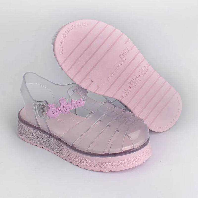 Sandália Kidy Gloss Belinha Rosa