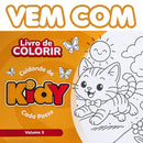 Sandália Kidy Fly Ouro + Kidy Goods Livro de Colorir