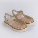 Sandália Kidy Belinha Gloss Ouro Glitter