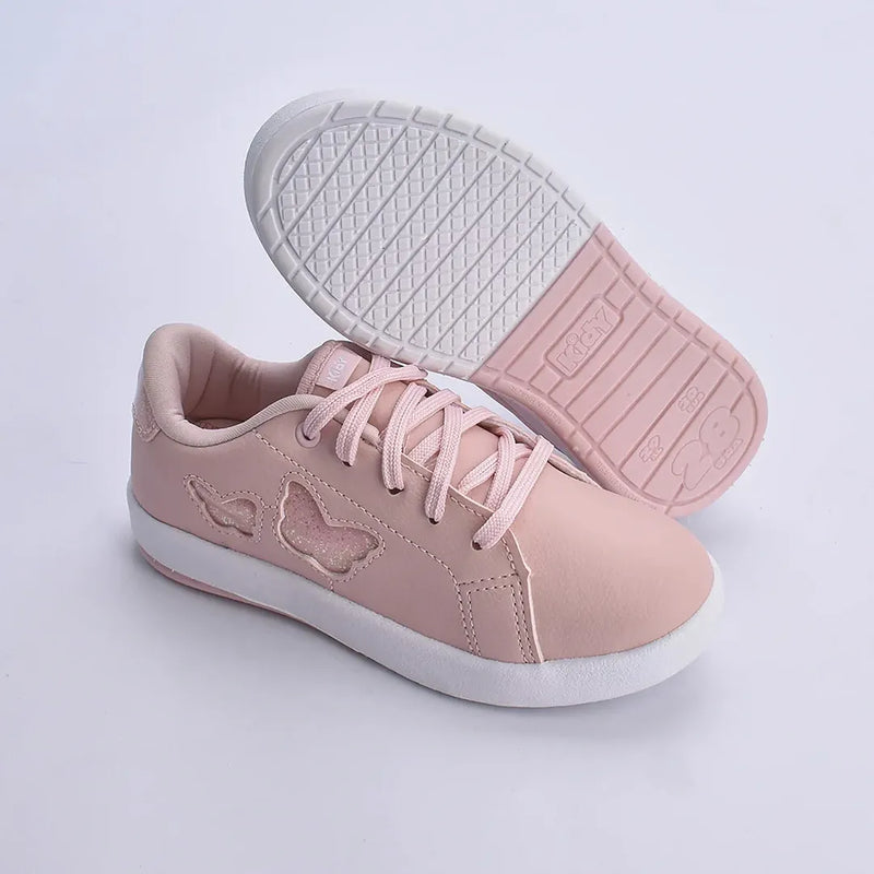 Tenis Hype Kidy Goods Nude + Livro de Colorir Kidy Goods