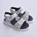 Sandália Kidy Toys Branco e Azul Marinho + Livro de Colorir Kidy Goods