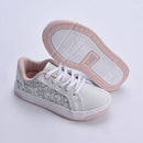 Tênis Astral Kidy Goods Branco Rosa + Livro Colorir Kidy Goods