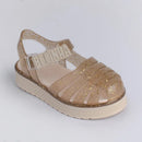 Sandália Kidy Belinha Gloss Ouro Glitter