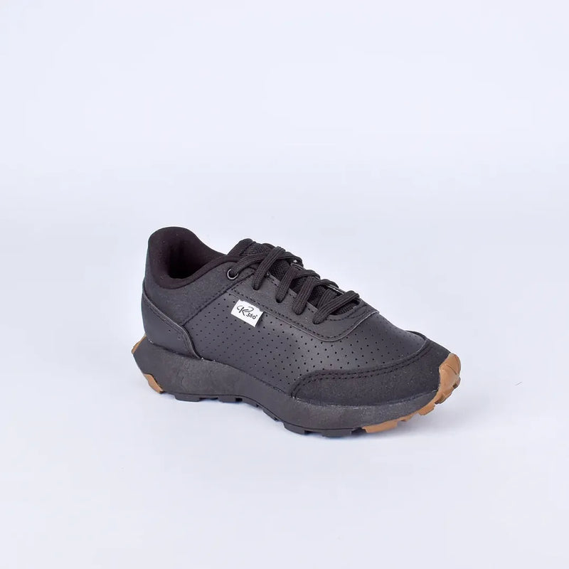 Tênis Infantil Menino K360 Jogger Conforto e Amortecimento Preto Kidy