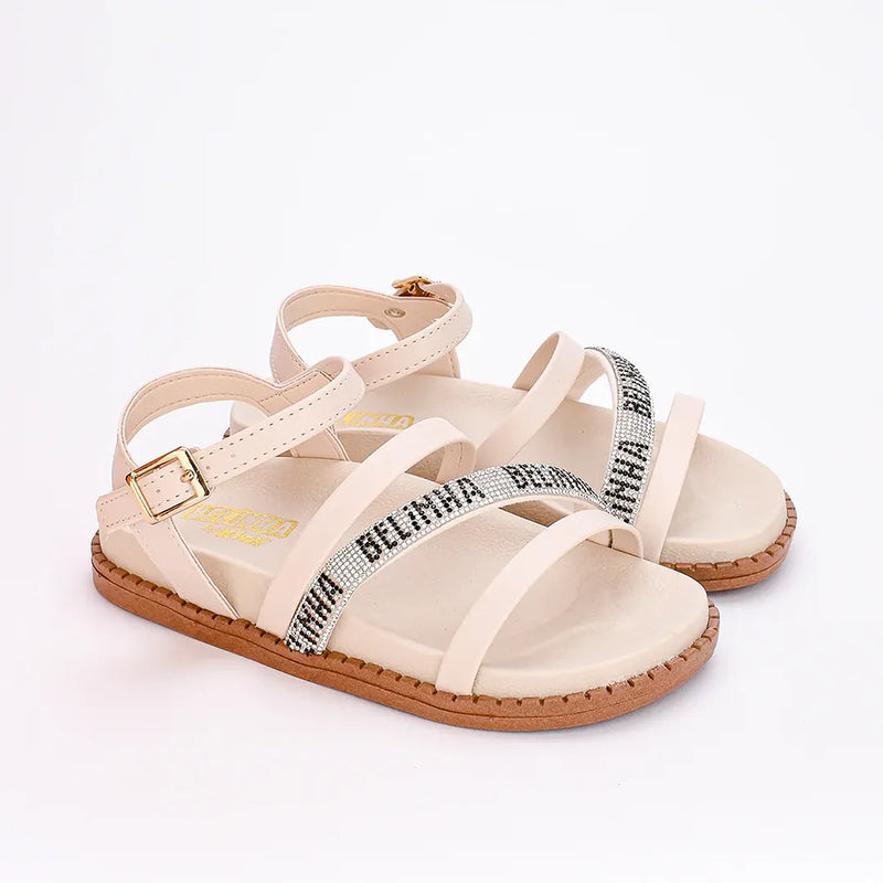 Sandália Infantil Fashion Birken Belinha Marfim