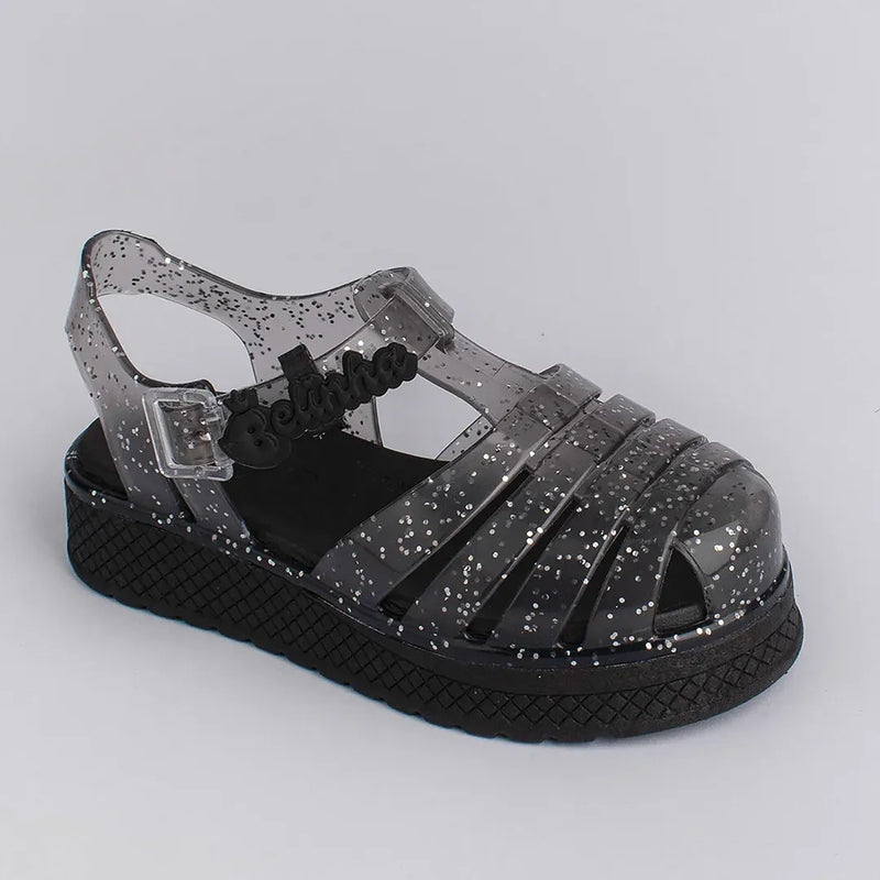 Sandália Kidy Gloss Belinha Fume Gliter