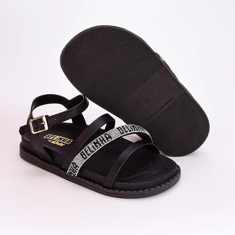 Sandália Infantil Fashion Birken Belinha Preto