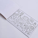 Sandália Kidy Toys Branco e Azul Marinho + Livro de Colorir Kidy Goods