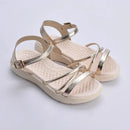 Sandália Kidy Fly Ouro + Kidy Goods Livro de Colorir