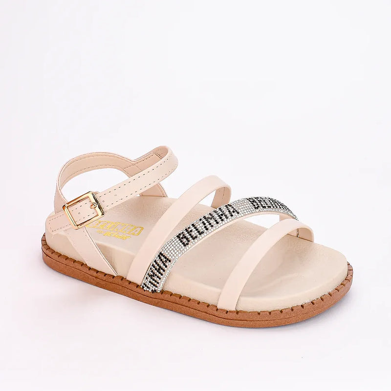 Sandália Infantil Fashion Birken Belinha Marfim