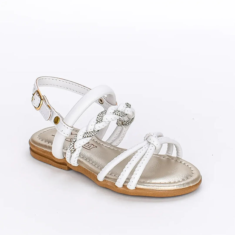 Sandália Infantil Feminina Kidy Amar Comfort Branca