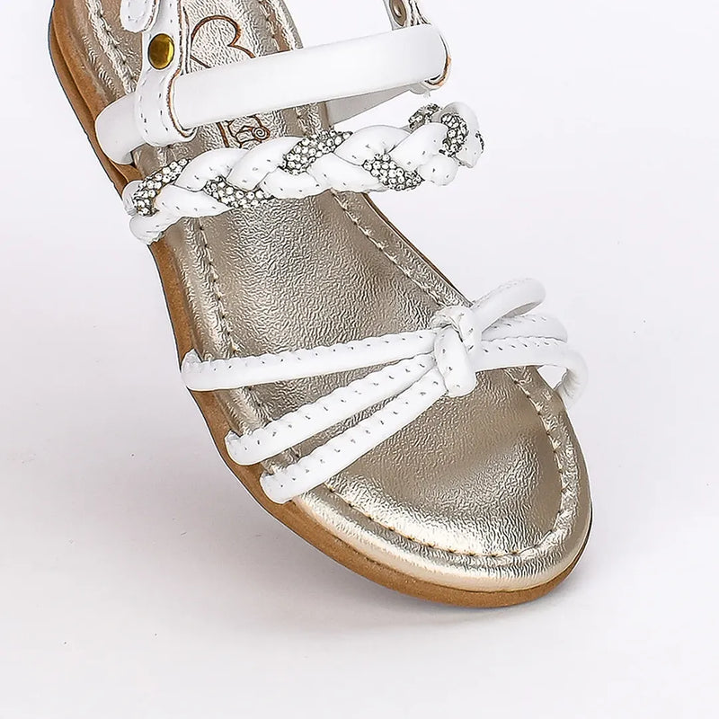 Sandália Infantil Feminina Kidy Amar Comfort Branca