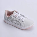 Tênis Astral Kidy Goods Branco Rosa + Livro Colorir Kidy Goods