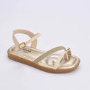 Rasteira Flat Marfim Ouro