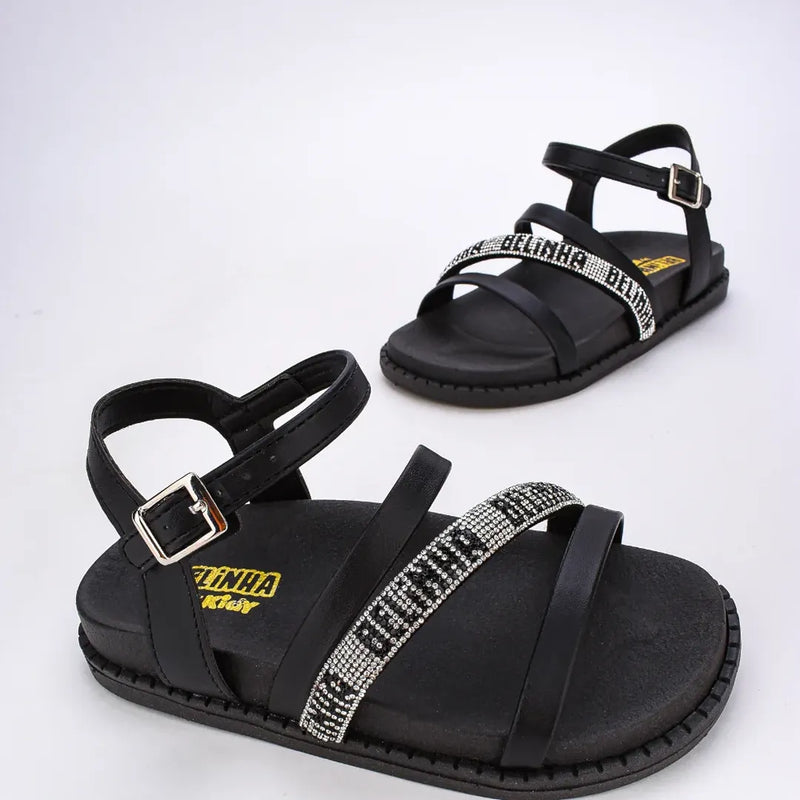 Sandália Infantil Fashion Birken Belinha Preto