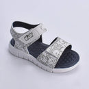 Sandália Kidy Toys Branco e Azul Marinho + Livro de Colorir Kidy Goods