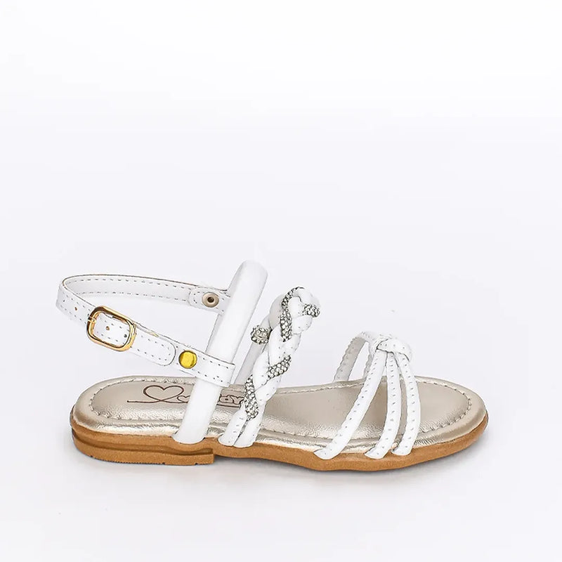 Sandália Infantil Feminina Kidy Amar Comfort Branca